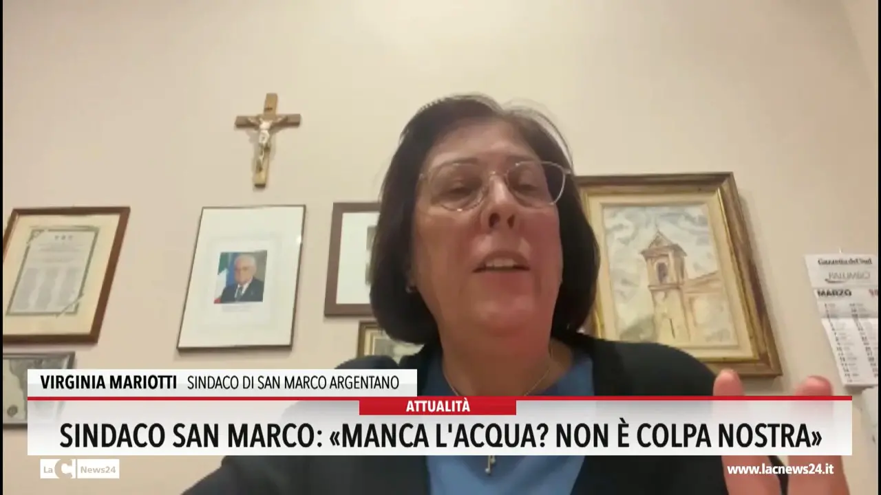 Il sindaco di San Marco: \"Manca l'acqua? Non è colpa nostra\"