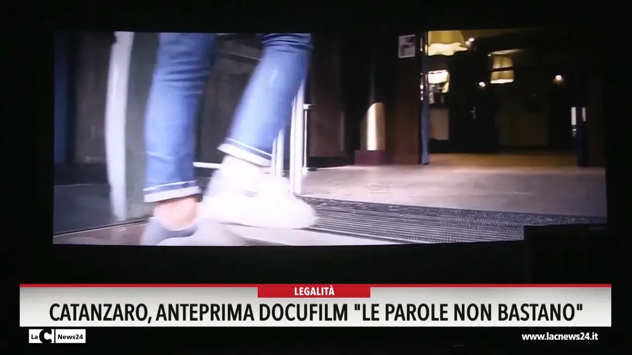 Catanzaro, anteprima docufilm \"Le parole non bastano\"