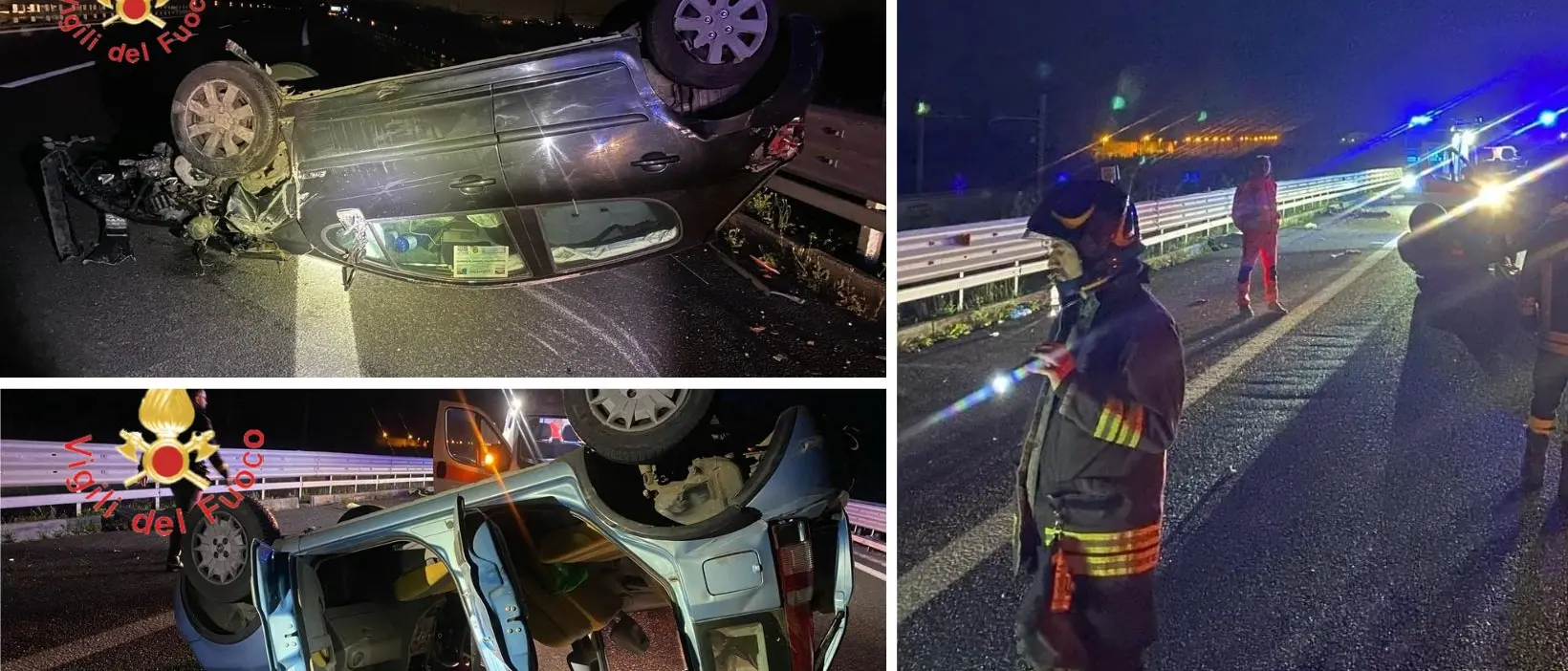 Incidente in autostrada a Gizzeria: due auto si scontrano e si ribaltano, quattro\u00A0feriti\n