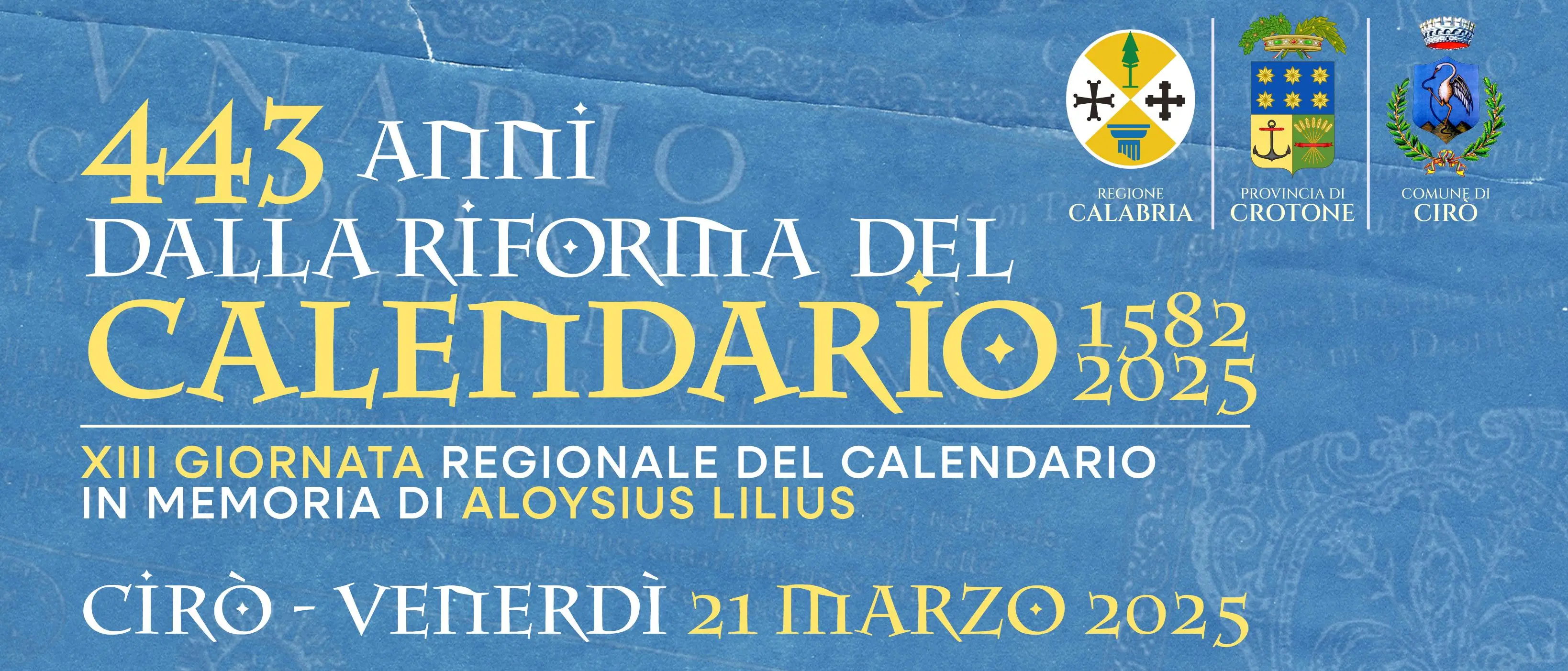 Cirò celebra l’astronomo calabrese Luigi Lilio con la Giornata regionale del Calendario\n