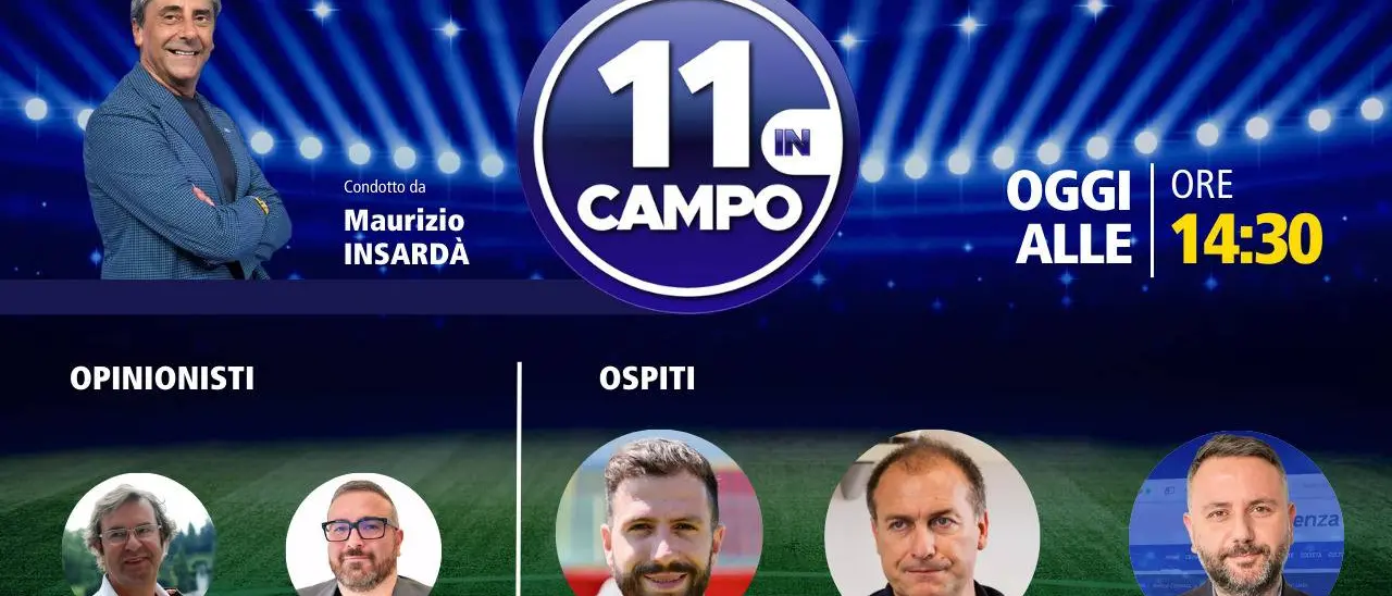 L’attaccante del Catanzaro Pietro Iemmello ospite di 11 in campo: appuntamento alle 14.30 su LaC Tv\n