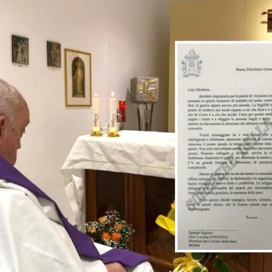 Il Papa: «Dobbiamo disarmare le parole, per disarmare le menti e disarmare la Terra»\n