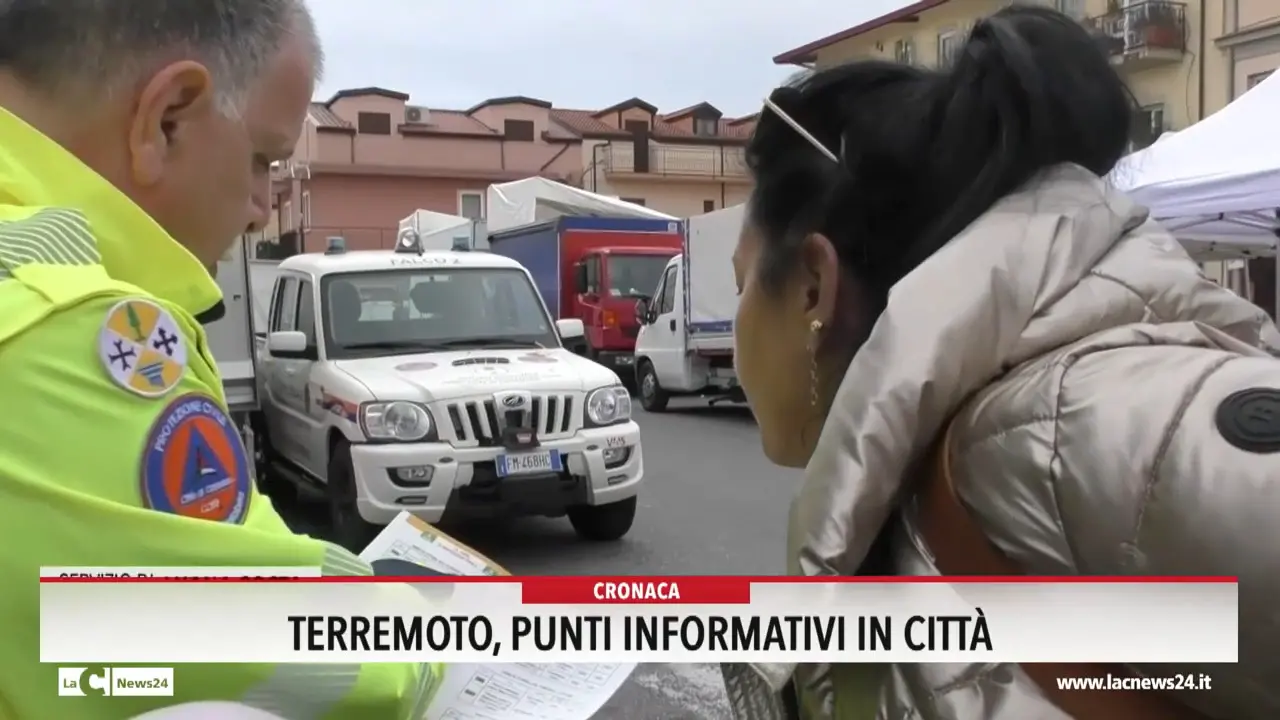 Terremoti, punti informativi in città