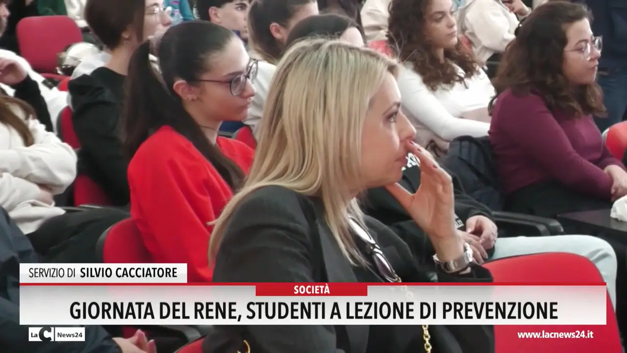 Giornata del rene, studenti a lezione di prevenzione