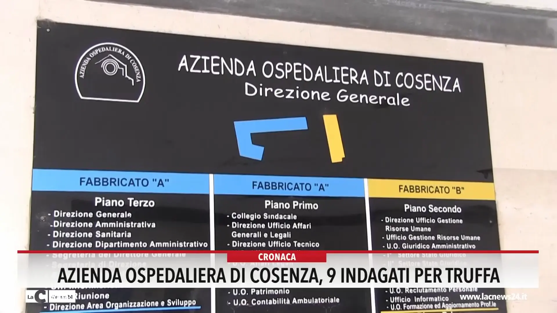 Azienda ospedaliera di Cosenza, 9 indagati per truffa