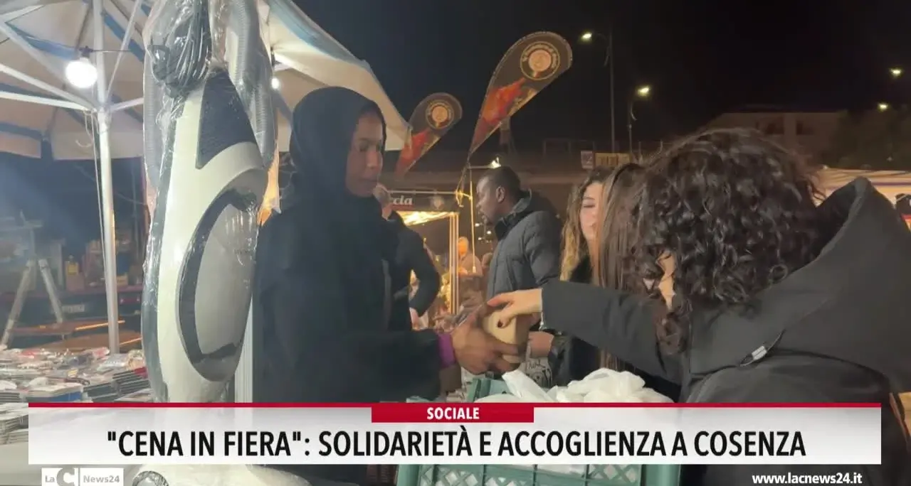 Cena in fiera: solidarietà e accoglienza a Cosenza