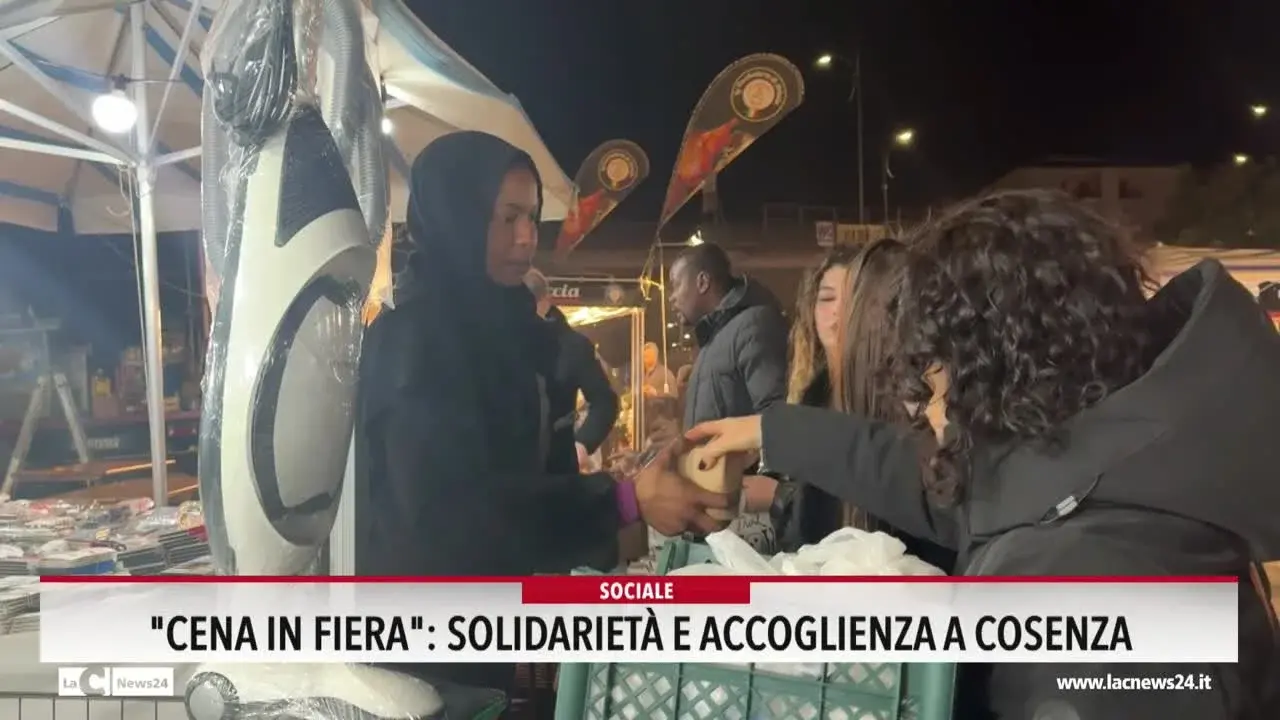 Cena in fiera: solidarietà e accoglienza a Cosenza