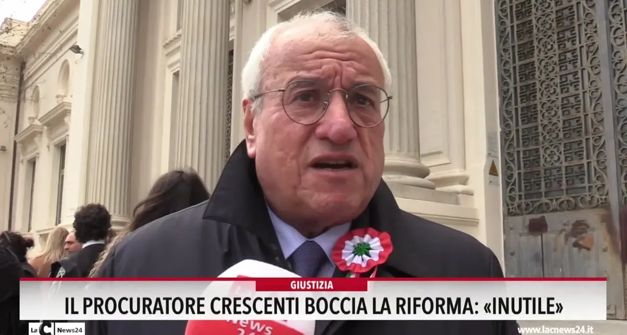 Il procuratore Crescenti boccia la riforma: «Inutile»