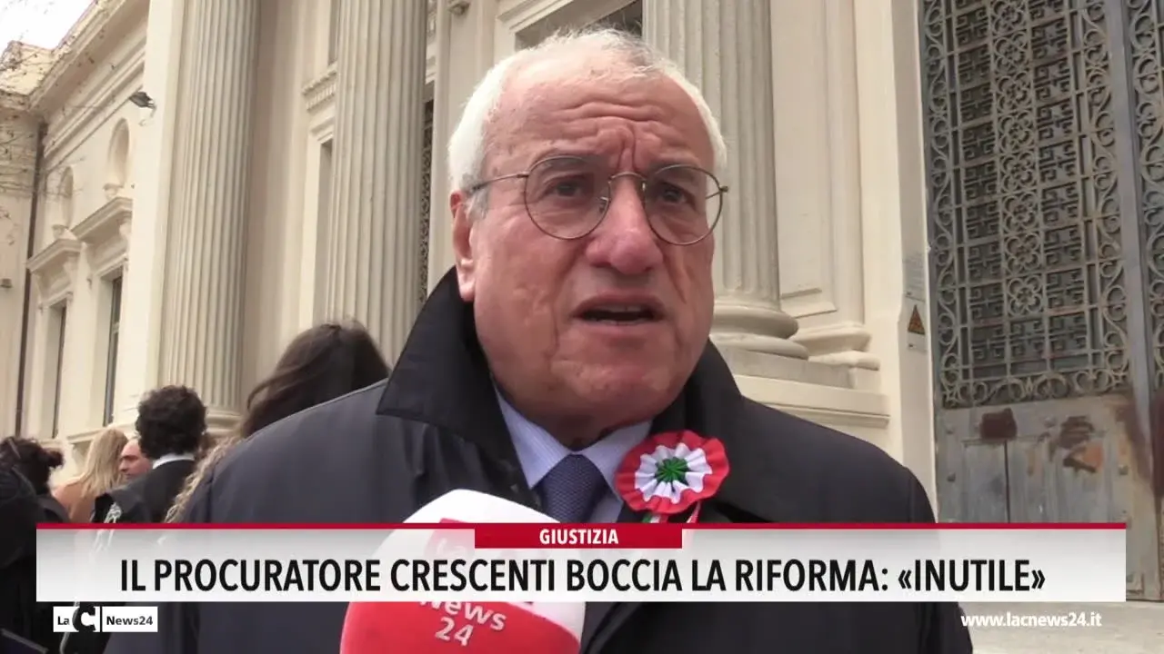 Il procuratore Crescenti boccia la riforma: «Inutile»