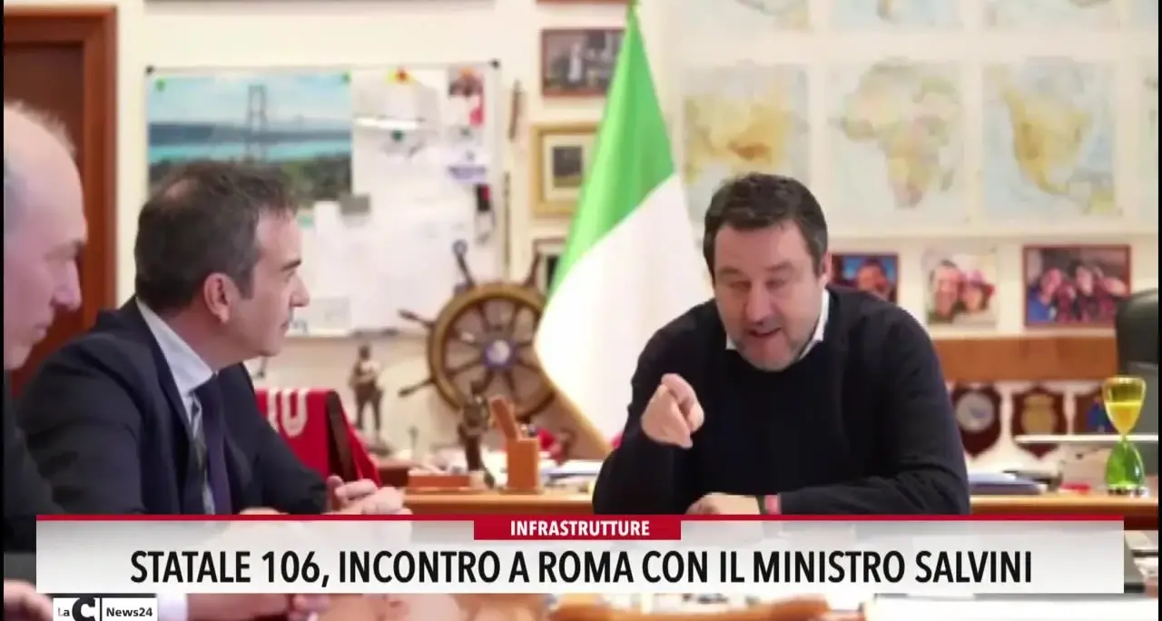 Statale 106, incontro a Roma con il ministro Salvini