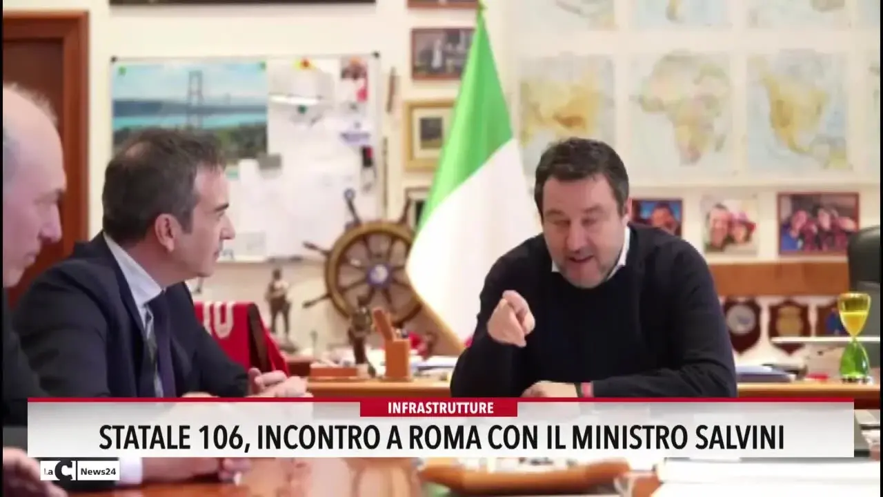 Statale 106, incontro a Roma con il ministro Salvini