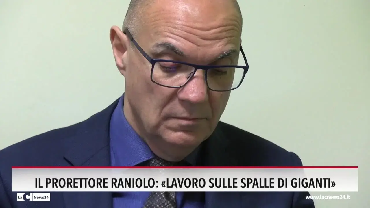 Il prorettore Raniolo: «Lavoro sulle spalle di giganti»