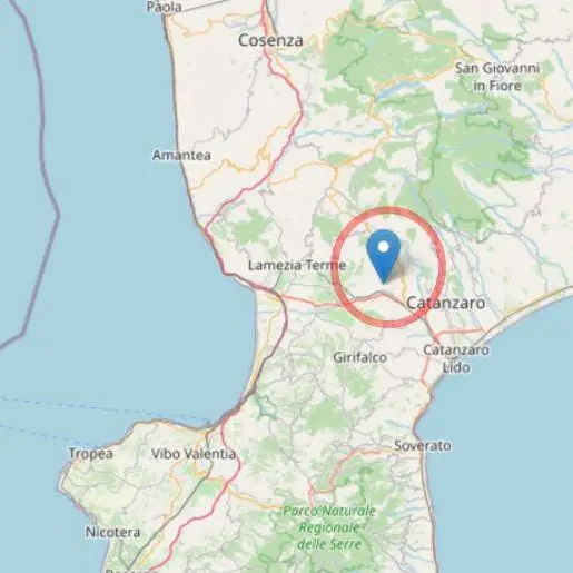 Terremoto in Calabria, continua lo sciame sismico nel Catanzarese: tre scosse all’alba, la più forte di magnitudo 3.3 ad Amato\n