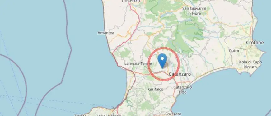Terremoto in Calabria, continua lo sciame sismico nel Catanzarese: tre scosse all’alba, la più forte di magnitudo 3.3 ad Amato\n