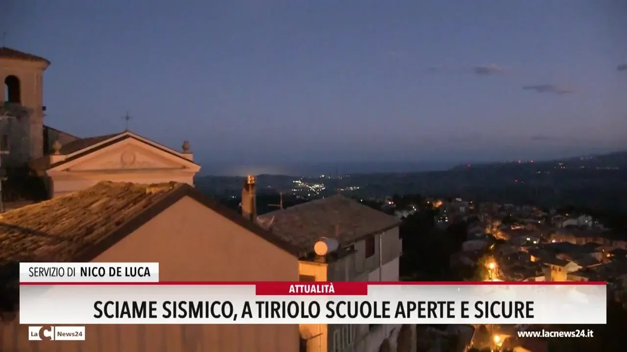 Sciame sismico, a Tiriolo scuole aperte e sicure