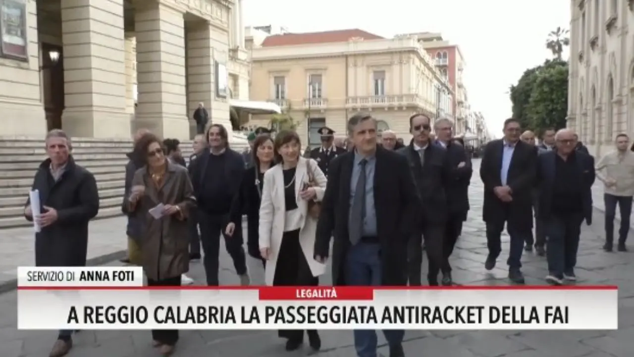 A Reggio Calabria la passeggiata antiracket della Fai