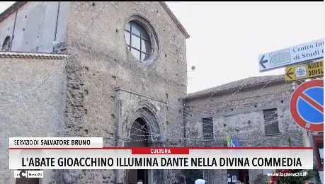 L'abate Gioacchino illumina Dante nella Divina Commedia