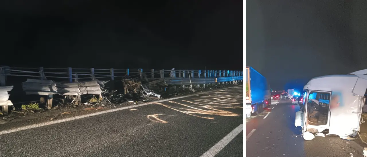 Perde il controllo del camion e impatta contro il guardrail nei pressi dello svincolo di Gioia Tauro: due feriti\u00A0\n