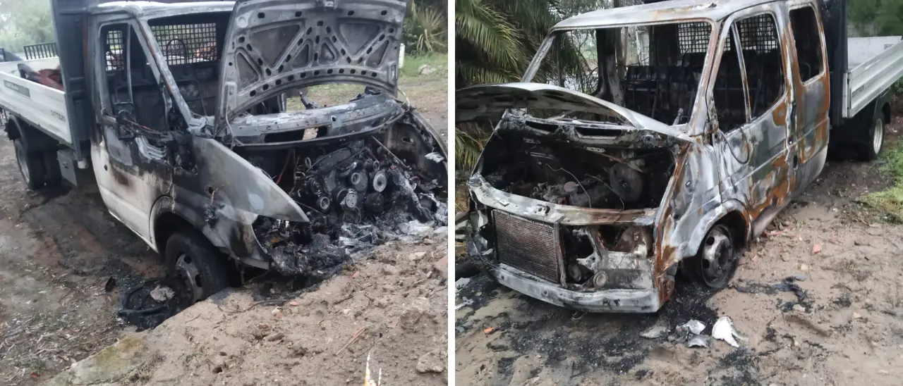 Cinque mezzi distrutti dalle fiamme in poche ore tra Corigliano-Rossano e Sibari: indagini in corso\n