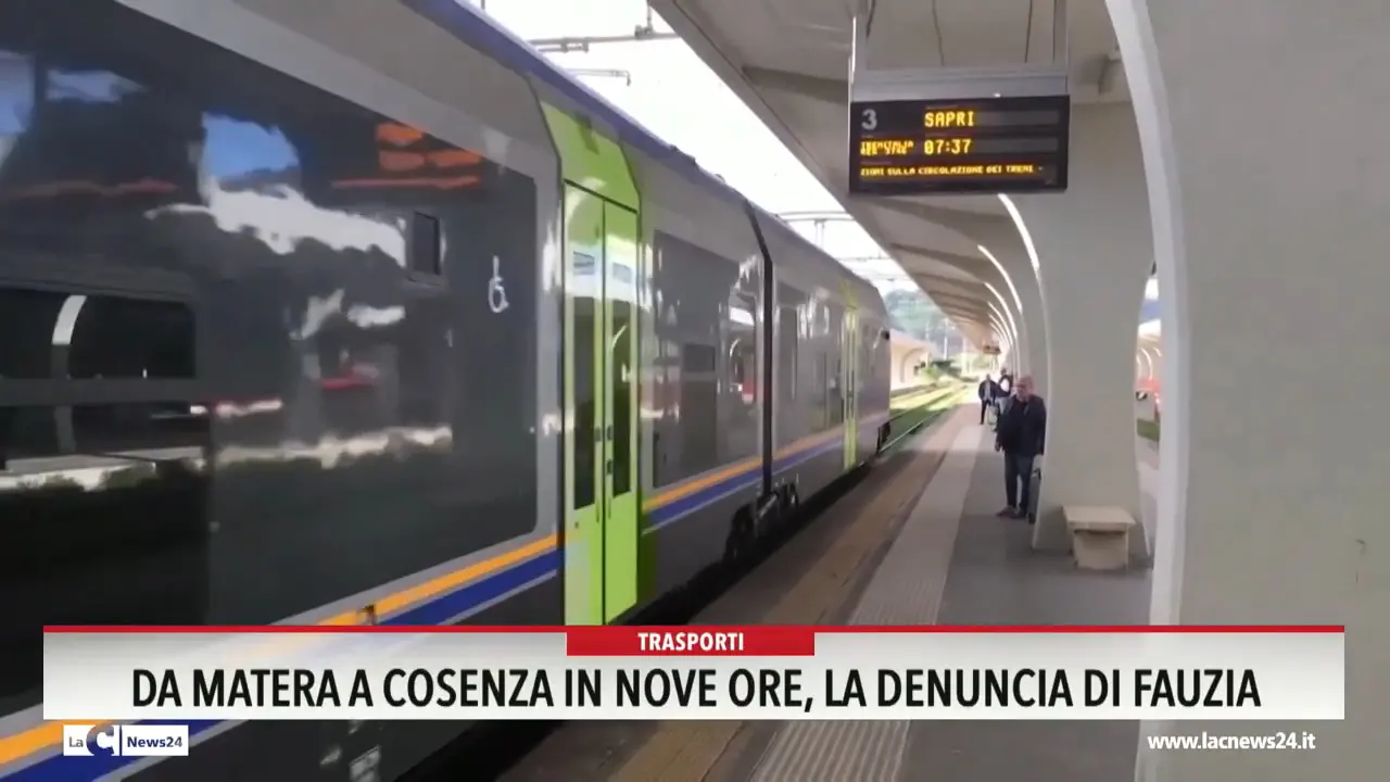 Da Matera a Cosenza in nove ore, la denuncia di Fauzia