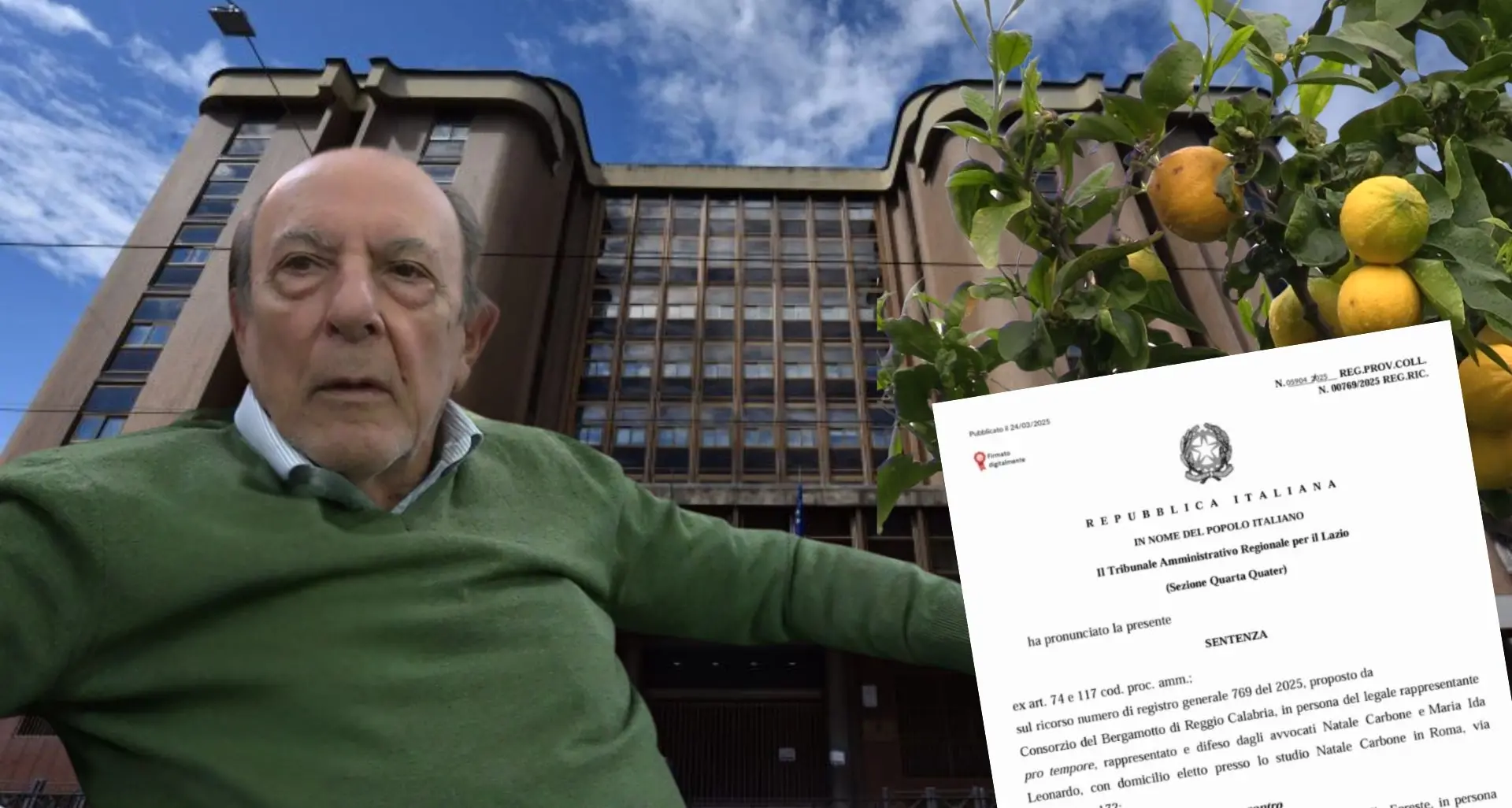 Ezio Pizzi e il caso Bergamotto di Reggio Calabria: la ragione del Tar, i numeri della filiera e una guerra che ha diviso potere e territorio\n
