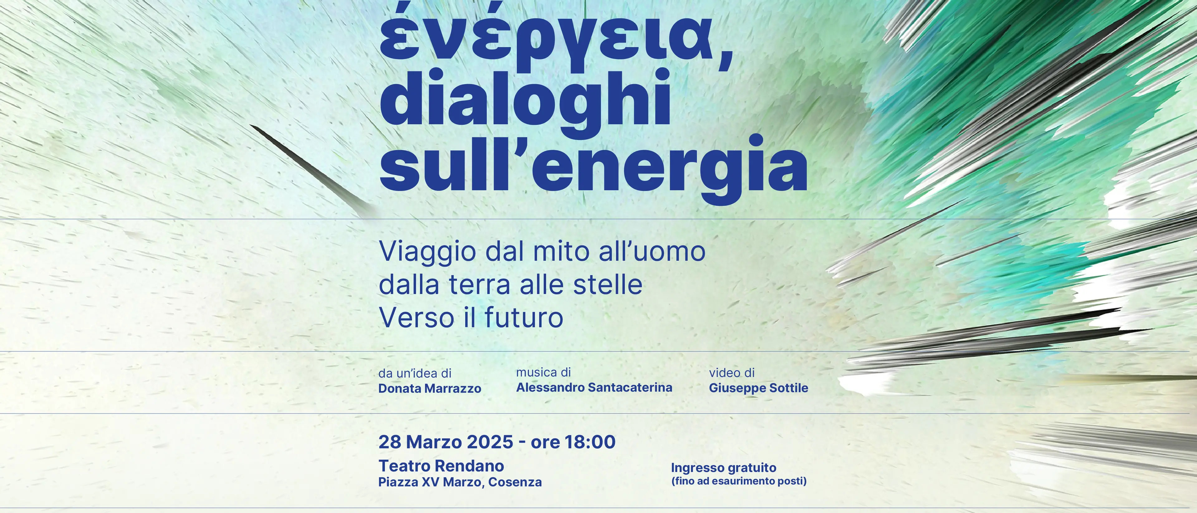 Dal mito alle stelle: al Teatro Rendano di Cosenza la conferenza-spettacolo “Dialoghi sull’energia”\n
