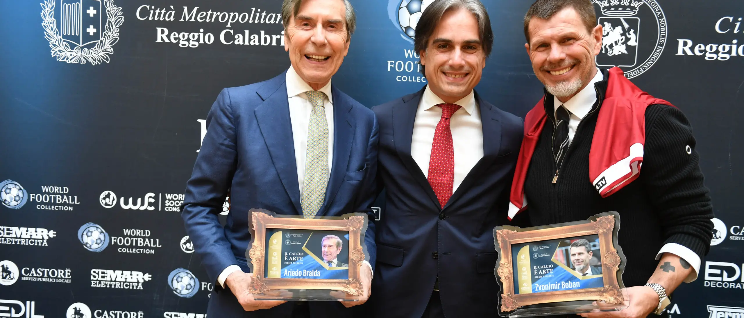 Reggio Calabria, la mostra “Il calcio è arte” ospita Boban e Braida tra sport, valori e inclusione