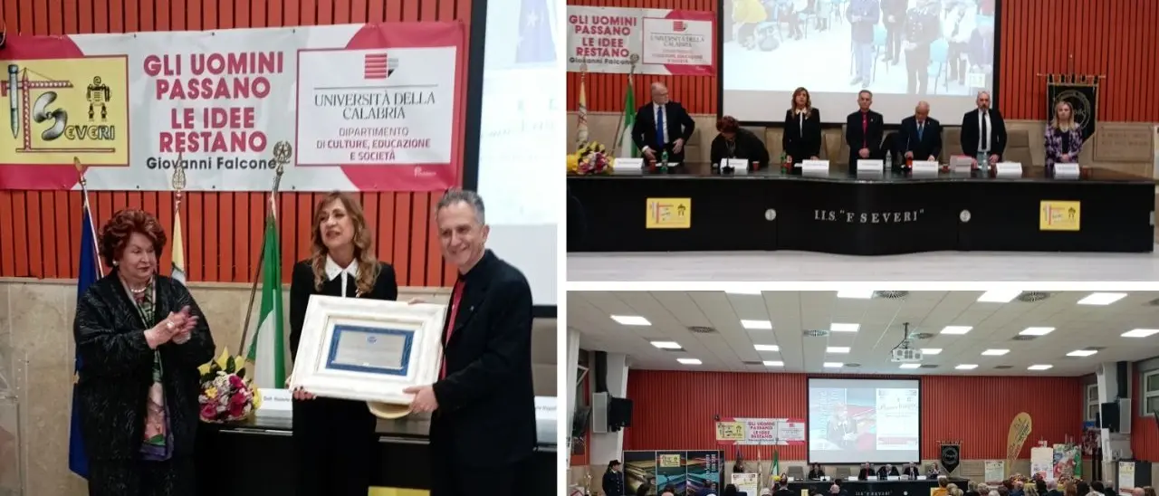 Il rettore dell'Unical Leone premiato a Gioia Tauro:\u00A0«Anche in Calabria si possono avere ambizioni importanti»\n