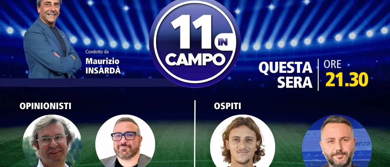 Il centrocampista del Catanzaro Jacopo Petriccione ospite di 11 in campo: appuntamento alle 21.30 su LaC Tv