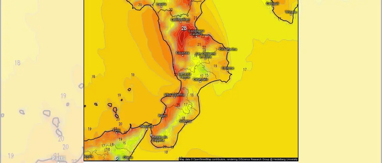 Meteo, Calabria divisa in due: picchi di 28 gradi sul Tirreno, nebbia\u00A0sullo Ionio. E cieli pieni di sabbia\n