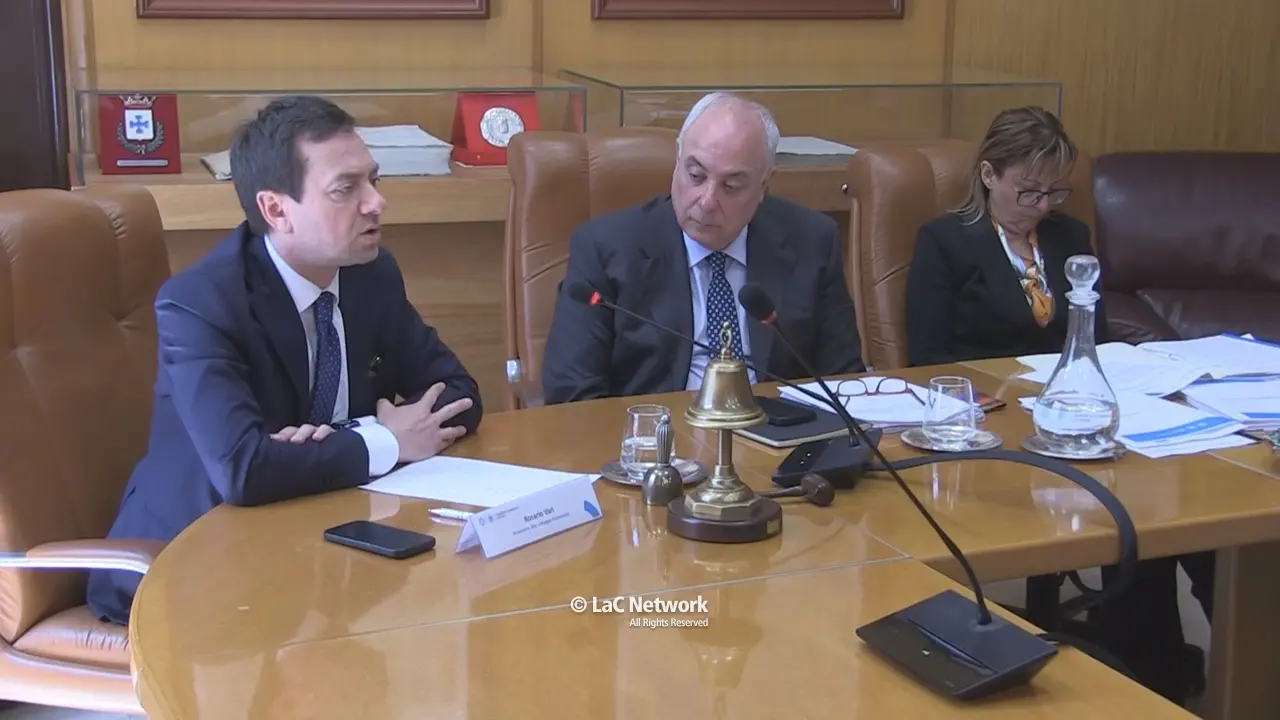 <p>Rosario Var&igrave; con il presidente della Camera di Commercio di Cosenza Klaus Algieri</p>\\n