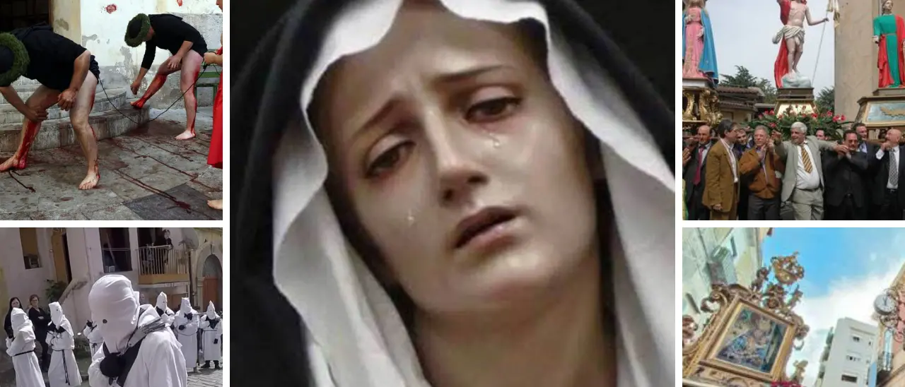 Dalle processioni scenografiche ai riti crudi e antichi: la Settimana Santa tra Campania e Calabria\n