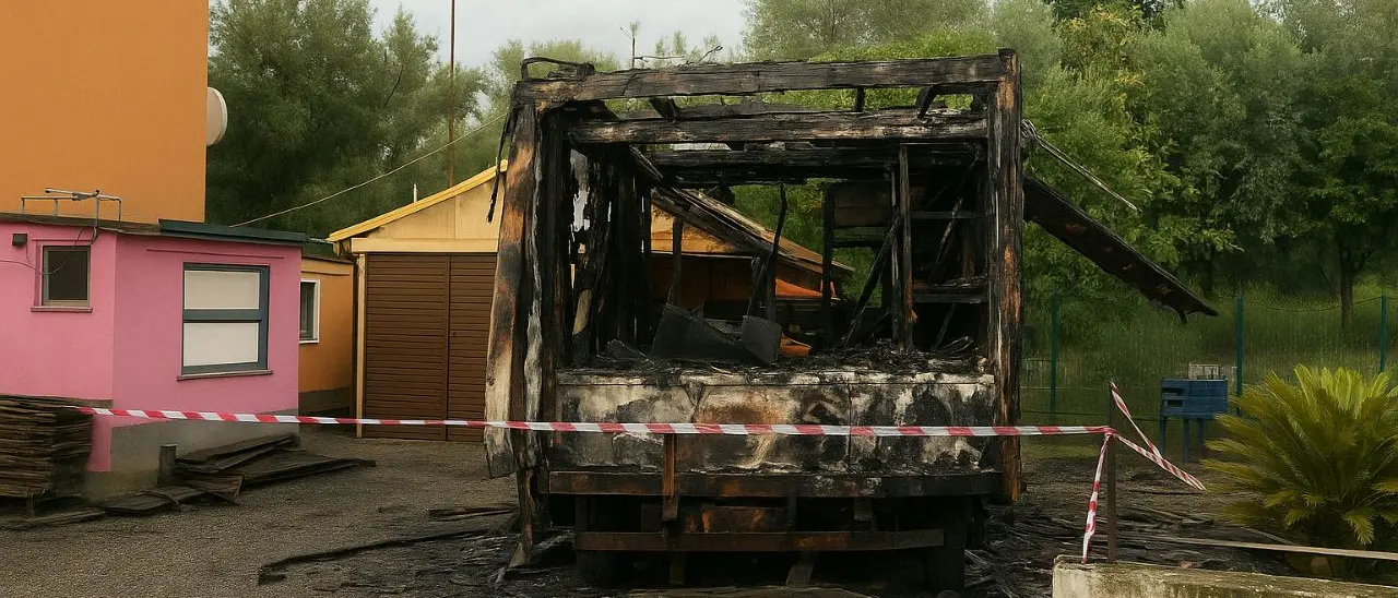 Corigliano Rossano, paura nella notte: in fiamme un camion\u00A0\n