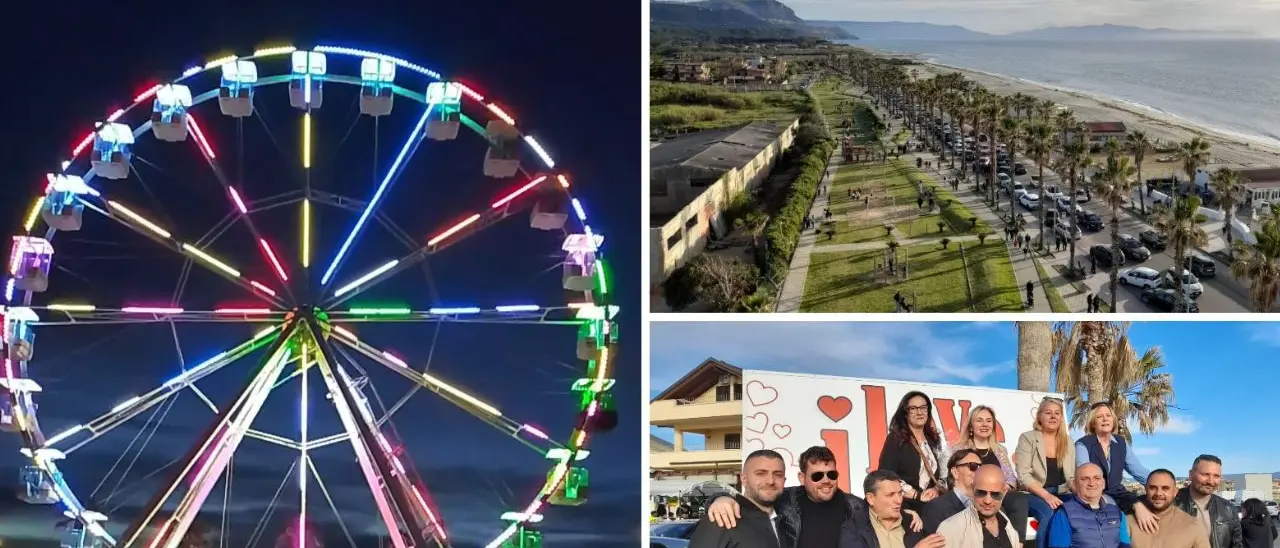 Gioia Tauro, ecco la ruota panoramica vista mare. Al via diversi eventi: «Un momento di rinascita per la città»\n
