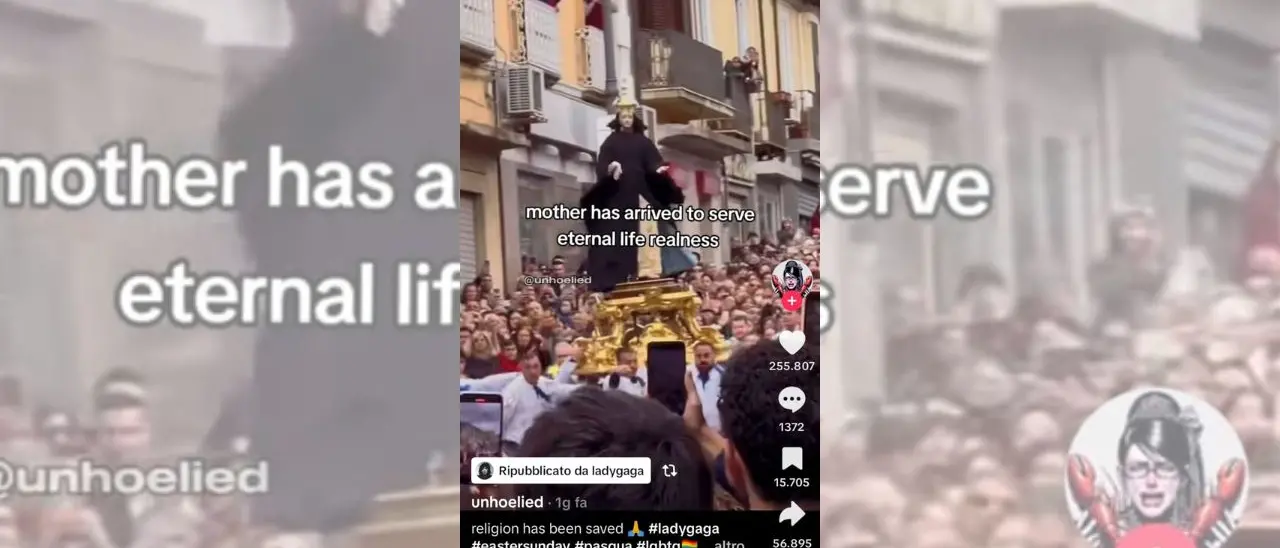 L’Affruntata di Vibo diventa internazionale: Lady Gaga condivide il video sul suo profilo Tik\u00A0Tok da 16 milioni di follower