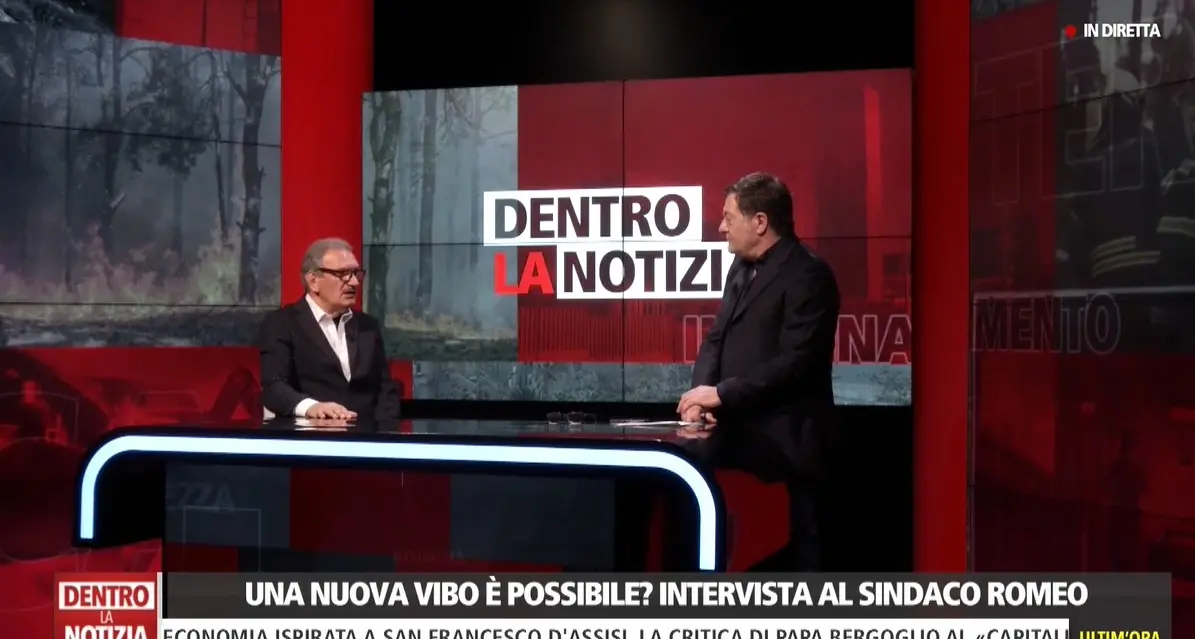 «Vibo sta\u00A0cambiando e i cittadini sono con noi»: il sindaco Enzo Romeo a Dentro la notizia\n