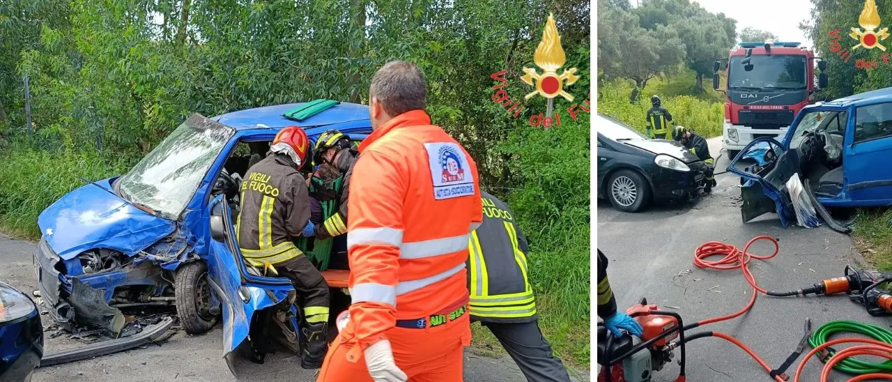 Incidente stradale nel Crotonese: due feriti gravi a Carfizzi. Sul posto anche l’elisoccorso\n