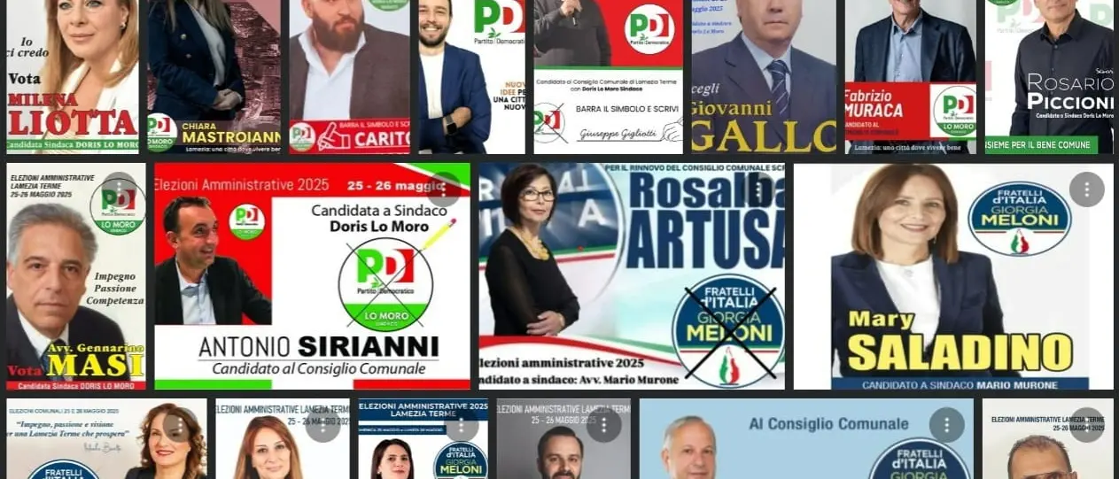Lamezia\u00A0verso le Comunali, città invasa dai santini elettorali ancor prima della presentazione ufficiale delle liste