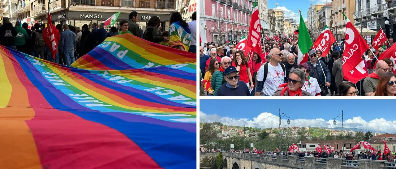 25 aprile, a Cosenza in 2mila in corteo\u00A0per l’ottantesimo anniversario della Liberazione\n