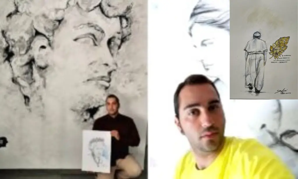 Il Cammino, l’opera dell’artista calabrese Kevin Serafini per celebrare Papa Francesco\n