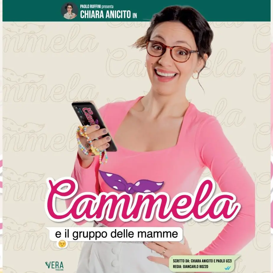 “Cammela e il gruppo delle mamme”, lo spettacolo della comica siciliana Chiara Anicito arriva in Calabria\n
