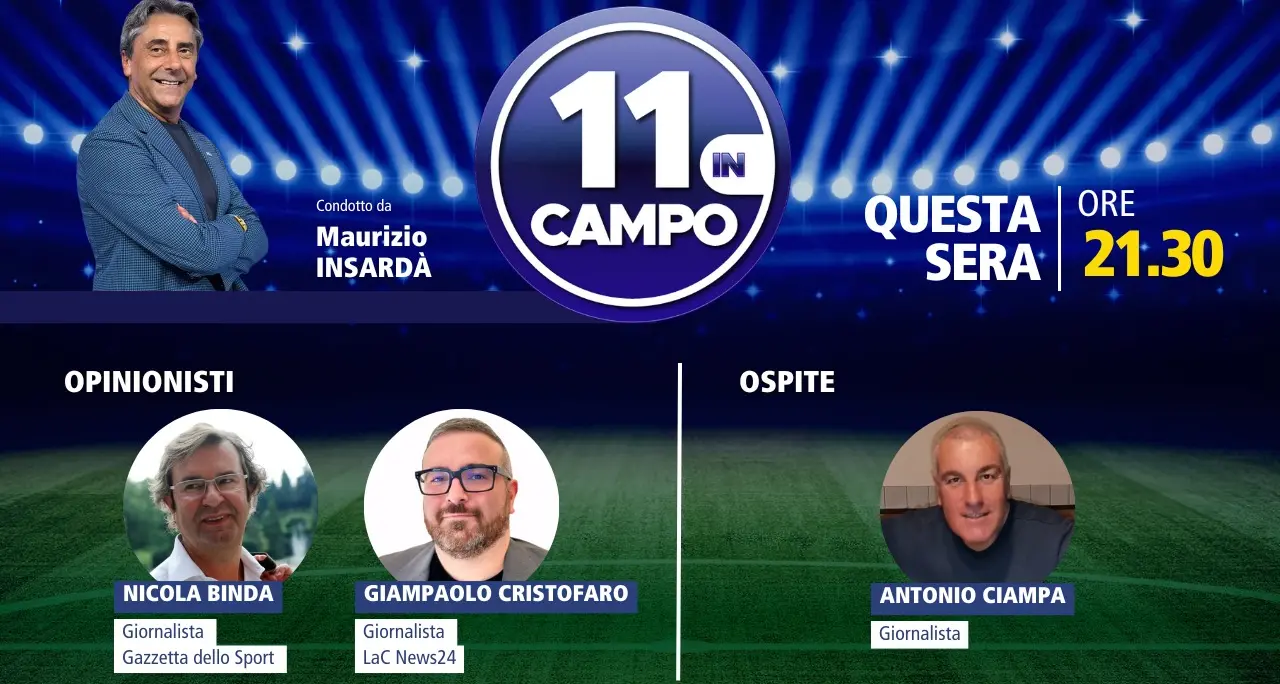 Il processo alla 35esima giornata di Serie B a 11 in Campo: appuntamento alle 21.30 su LaC Tv\n