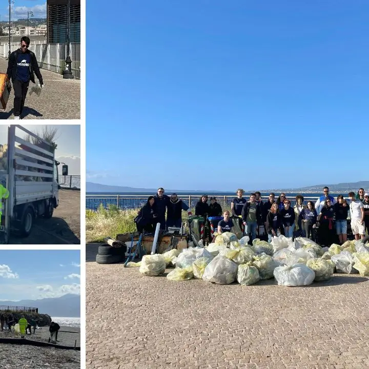 Reggio, la foce del Calopinace liberata da 1200 chili di rifiuti grazie ai volontari Plastic free. Prossima tappa alla Tonnara di Palmi\n
