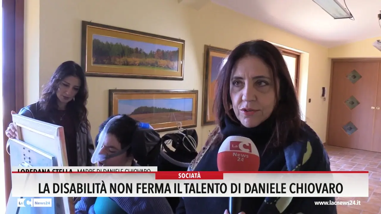 La disabilità non ferma il talento di Daniele Chiovaro