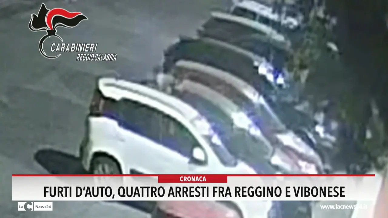 Furti d'auto, quattro arresti fra Reggino e Vibonese