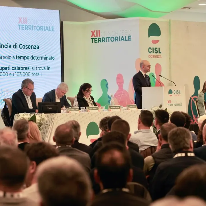 Il coraggio della partecipazione, la Cisl di Cosenza a congresso: «Nostro dovere incidere sui grandi temi»\n