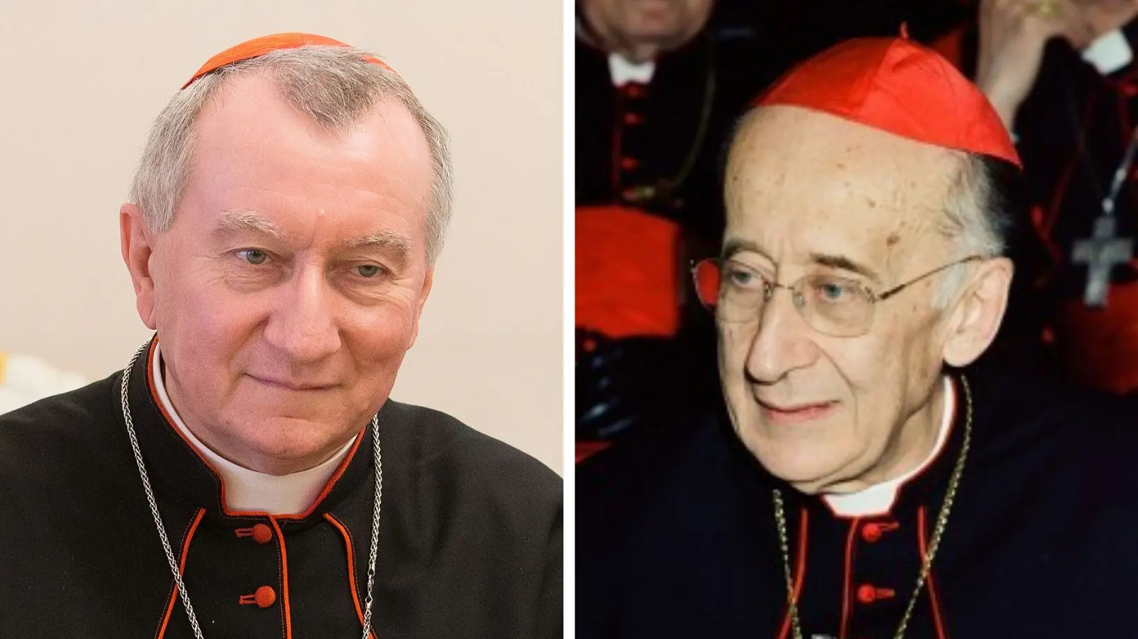 <p>Da sinistra, Pietro Parolin e Camillo Ruini</p>\\n