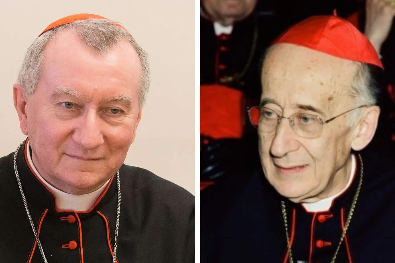 <p>Da sinistra, Pietro Parolin e Camillo Ruini</p>\\n