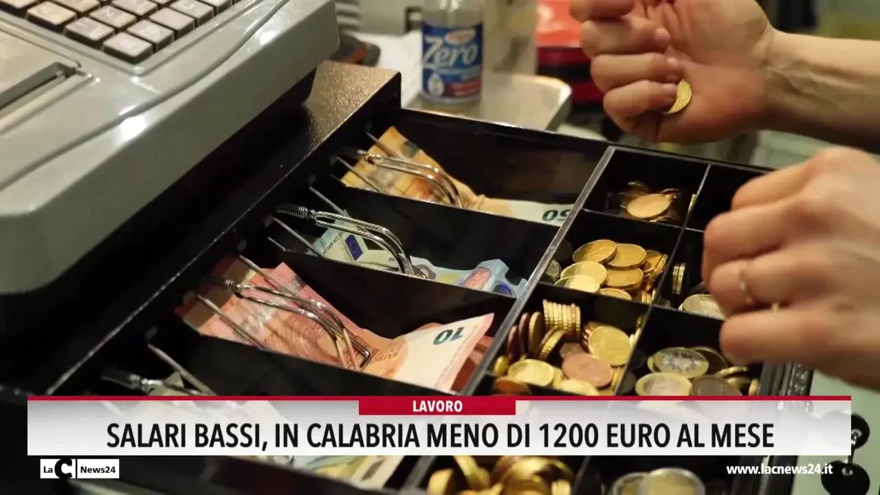 Salari bassi, in Calabria meno di 1200 euro al mese