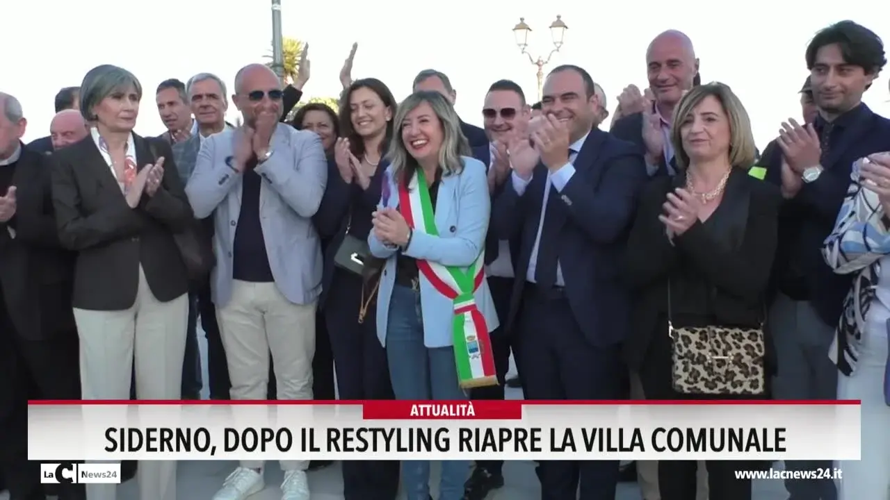 Siderno, dopo il restyling riapre la villa comunale